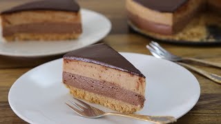 NoBake NutellaPeanut Butter Cheesecake Recipe [upl. by Mechelle]