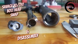 Savage 10110 Bolt Head Swap Caliber Change amp Bolt Disassembly [upl. by Tisbee820]