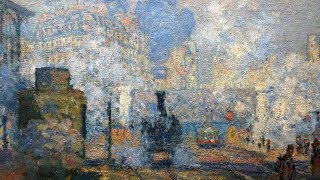 Painting modern life Monets Gare SaintLazare [upl. by Nnayr]