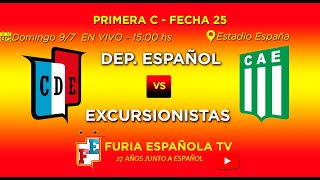 Dep Español vs Excursionistas  Fecha 25  Primera C [upl. by Garek]