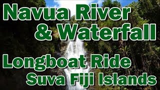 Navua River and Waterfall Experience Suva Fiji [upl. by Aerdnat797]