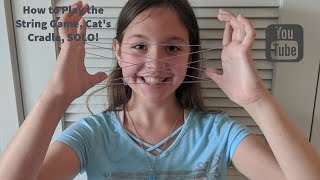 How To Play the String Game Cats Cradle SOLO [upl. by Heer]