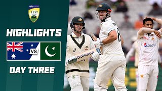 Australia v Pakistan  Second Test  Day 3 [upl. by Enomaj]