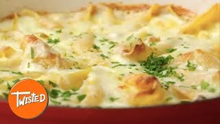 How To Make Camembert Pasta Shells  Cheesy Pasta Bake  Twisted [upl. by Jodoin]