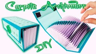 Carpeta Archivadora Scrapbook carft Diy  Folder o Caja archivador [upl. by Matthaeus]