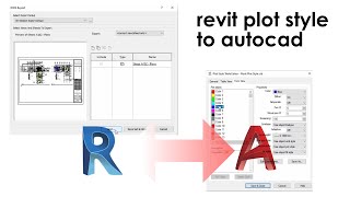 Revit Export Plot style from Revit to AutoCAD [upl. by Epotimet733]