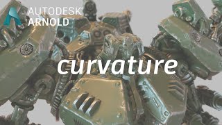 Arnold tutorial  Using the curvature shader in MtoA [upl. by Lonni794]