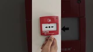 Resetting a Fire Alarm Manual Call Point Notifier system [upl. by Riabuz]