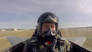 Unrestricted Climb Takeoff in F16 Fighter Jet [upl. by Kramal]