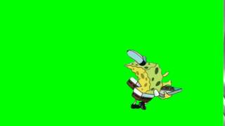 SpongeBob Green Screen Krusty Krab Pizza Dance [upl. by Nagek409]