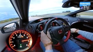 2016 Civic Type R 310hp  0270 kmh acceleration 60FPS [upl. by Nana]