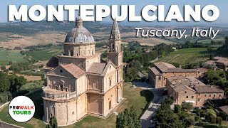 Montepulciano Walking Tour  4K  With Captions  Prowalk Tours [upl. by Anire]