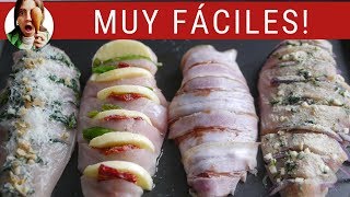 PECHUGAS DE POLLO 4 RECETAS GENIALES [upl. by Ecirtael]