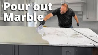 Pour on Marble Countertops  Stone Coat Epoxy [upl. by Kceb]