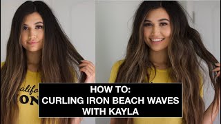 BEACH WAVES WITH KAYLA USING BIOIONIC CURLING IRON [upl. by Nicolau]