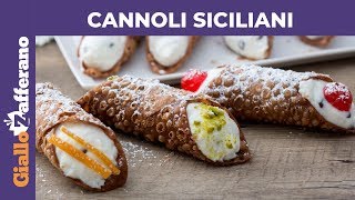 CANNOLI SICILIANI RICETTA ORIGINALE [upl. by Nnanerak]