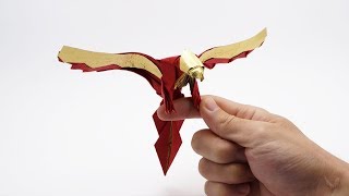 ORIGAMI PHOENIX Jo Nakashima  Fawkes the Phoenix [upl. by Arriet747]