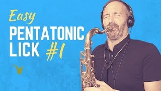 Easy Pentatonic Lick for Saxophone [upl. by Yeniar]