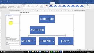 Crear organigrama en MS Word 2016 [upl. by Platto]