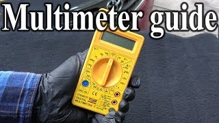 How to Use a MULTIMETER  Beginners Guide Measuring Volts resistance continuity amp Amps [upl. by Kelcie]