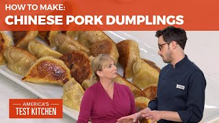 How to Make Pork Dumplings From Scratch [upl. by Lindeberg]