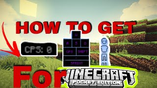 How To Get A CPS Counter For MCPE Texture Pack addon Minecraft Bedrock edition [upl. by Belvia63]