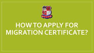 How To Apply For Migration Certificate [upl. by Sam]