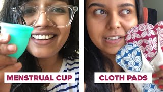 Women Try Sustainable Period Products Ft Rega amp Aishwarya [upl. by Atima468]