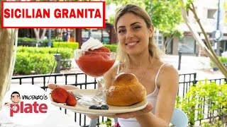 SICILIAN GRANITA AND BRIOCHE RECIPE  Granita Siciliana al Limone Italian Lemon Ice Recipes [upl. by Dreddy]