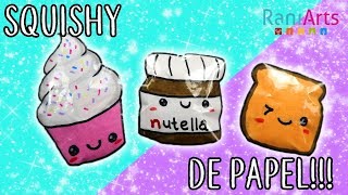 Haz SQUISHIES de PAPEL Super fáciles [upl. by Noiemad]