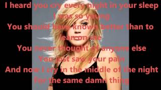 Kelly Clarkson  Because Of You Lyrics [upl. by Yllen]