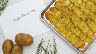 Easy Baked Potato Slices Martha Stewart [upl. by Ardnasela]