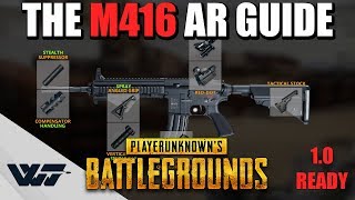 GUIDE How to PROPERLY use the M416 Assault Rifle Its Awesome in PUBG [upl. by Wenda]