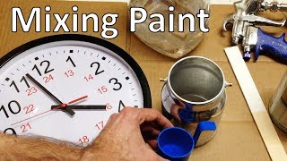 How to Mix Paint for a Spray Gun [upl. by Annayt]