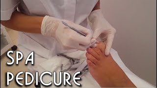 👣 Professional pedicure at spa with final Massage  no talking ASMR [upl. by Arodaeht403]