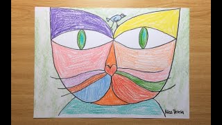 PAUL KLEE FOR KIDS and how to recreate his famous Cat art piece [upl. by Alym]