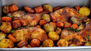 PERFECT ROASTED CHICKEN AND POTATOES BAKED CHICKEN AND POTATOES [upl. by Bozuwa]