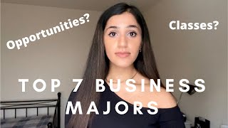 BUSINESS DEGREE EXPLAINED Top 7 Most Common Business Majors [upl. by Martynne]