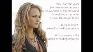 Holding on to You Miranda Lambert EasyREAD Lyrics [upl. by Ahsiuqram712]