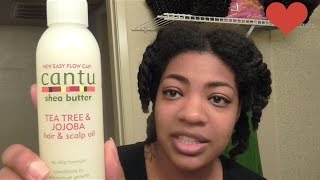 Cantu Shea Butter HairScalp Oil  Quick Review  Natural Hair Products [upl. by Derian]