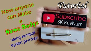 simple way to make a pocket name badge I Create Custom Name Badges I How to create Name TagsBadges [upl. by Bollen]