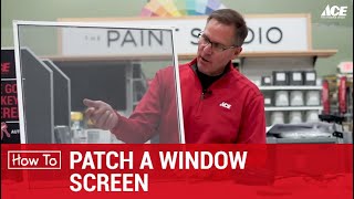 How To Patch A Window Or Door Screen [upl. by Shena]