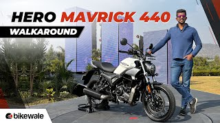 Hero Mavrick 440 Walkaround  Launch Date Features Booking Details Colours Specs  BikeWale [upl. by Htiaf83]