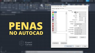 Configurando Penas no AutoCAD Arquivo ctb [upl. by Lhamaj]