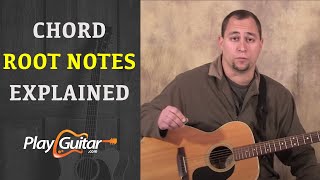 Beginner Guitar Lesson  Chord Root Notes Explained [upl. by Kcirdes923]