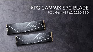 XPG GAMMIX S70 BLADE PCIe Gen4x4 M2 2280 SSD [upl. by Kcinemod]