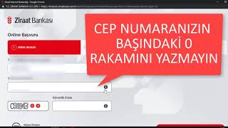 Ziraat İnternet Bankacılığı Açma wwwziraatbankcomtr [upl. by Eicyac]