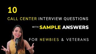 Call Center Interview Questions and Answers for Beginners [upl. by Atsok]