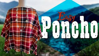 Super Easy Poncho Tutorial  The Sewing Room Channel [upl. by Docile396]