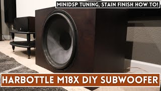 Best 18quot DIY Subwoofer Build  The Harbottle M18X Plays Under 10hz  2021 [upl. by Waverly]